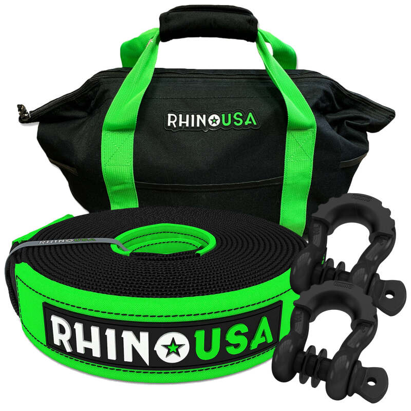 Rhino USA 30Ft Tow Strap/Shackles Combo - My Store
