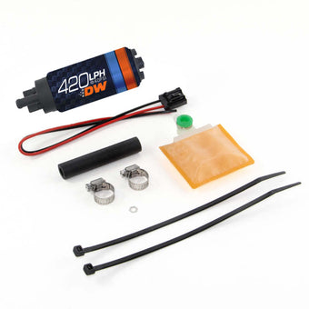 compare product DeatschWerks DW420 Series 420lph In-Tank Fuel Pump w/ Install Kit For Eclipse (All FWD) 90-94
