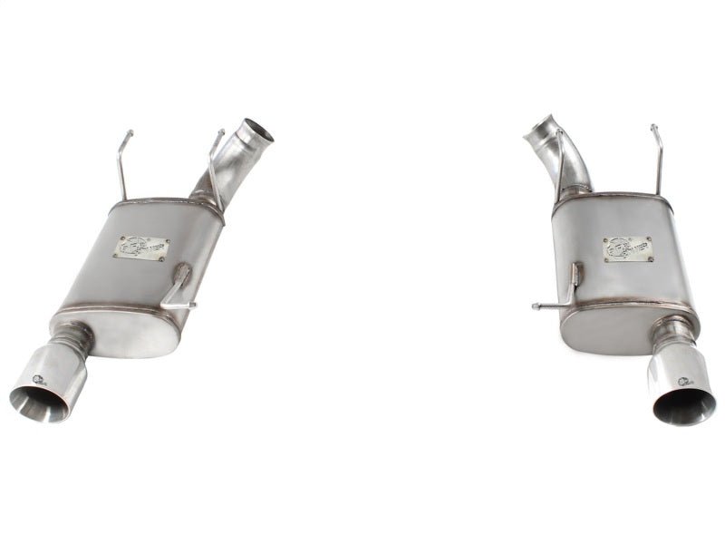 aFe MACHForce XP Exhaust 11 - 14 Ford Mustang GT V8 - 5.0L 3in. SS Axle - Back w/Polished Tips - My Store