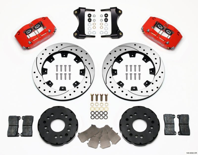 Wilwood Dynapro Radial Front Kit 12.19in Drilled Red 95 - 99 Mitsubishi Eclipse (*Line Kit Needed*) - My Store