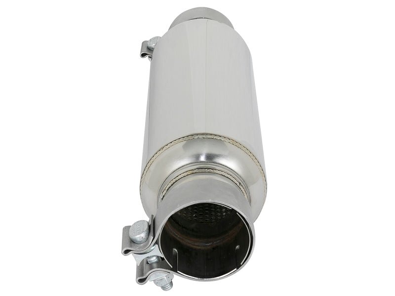 aFe MACH Force - Xp Resonator 2 - 1/2 IN Inlet/Outlet x 4 IN Dia. x 12 IN Body x 15 IN Overall Length - My Store
