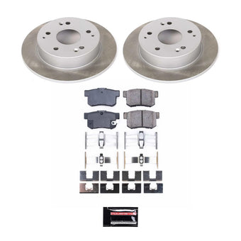 compare product Power Stop 04-05 Honda Civic Rear Semi-Coated Rotor Kit