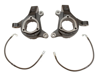 compare product MaxTrac 07-16 GM C1500 2WD 3in Front Lift Spindles w/Extended DOT Compliant Brake Lines