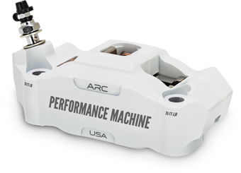 compare product Performance Machine 125 x 4 Race Series Radial Mount Caliper with ARC - Left - White