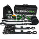 Rhino USA Heavy Duty Ratchet Tie - Downs 2 - Pack (Black) 1.6In X 8Ft - My Store