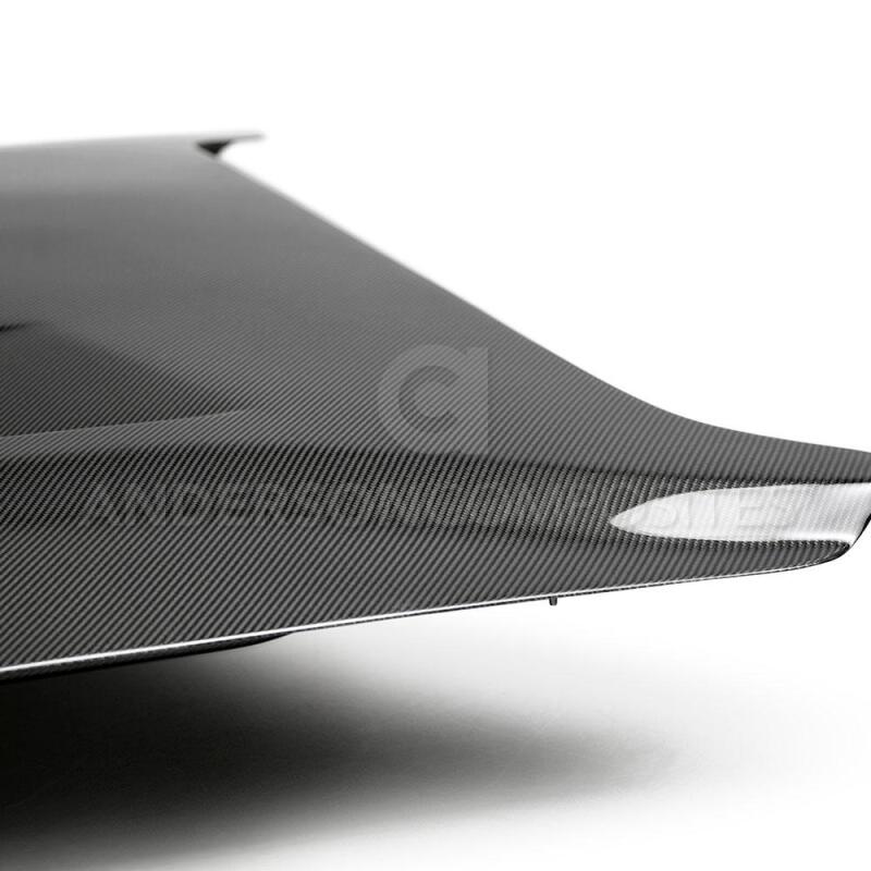 Anderson Composites 2018 Ford Mustang GT Type - SA Style Heat Extractor Double Sided Carbon Fiber Hood - My Store