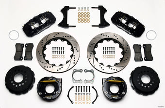 compare product Wilwood AERO4 Rear P-Brake Kit 14.00in Drilled Chevy 12 Bolt w/ C-Clips