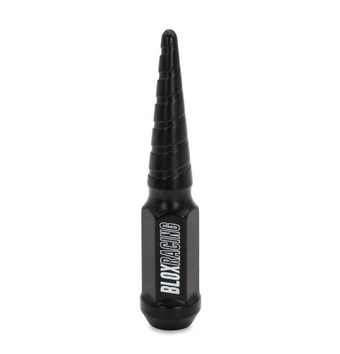 compare product BLOX Racing Spike Forged Lug Nuts - Flat Black 12 x 1.25mm - Single