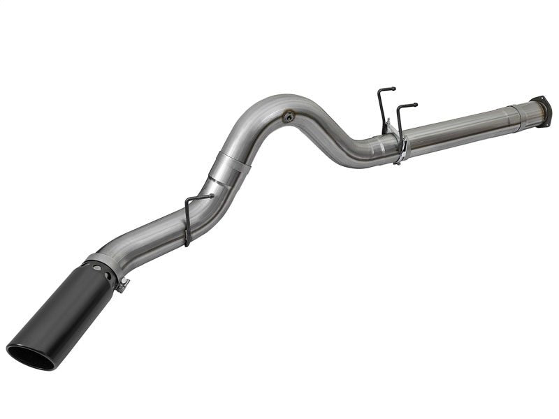 aFe Large Bore - HD 5in DPF Back 409 SS Exhaust System w/Black Tip 2017 Ford Diesel Trucks V8 6.7L(td) - My Store