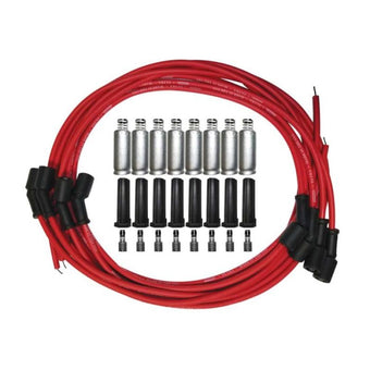 compare product Moroso GM LS 135 Deg Plug Boots Ultra Spark Plug Wire Set - Red