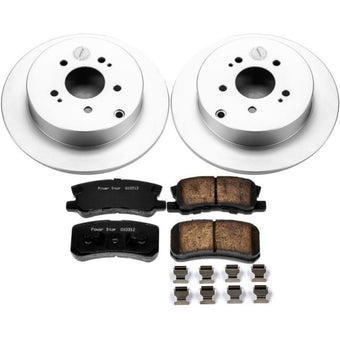 compare product Power Stop 04-11 Mitsubishi Endeavor Rear Z17 Evolution Geomet Coated Brake Kit