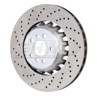 compare product SHW 2020 BMW X5 M 4.4L Left Rear Cross-Drilled Lightweight Brake Rotor (34208074285)