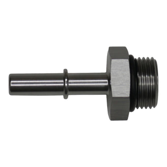 compare product DeatschWerks 8AN ORB Male to 5/16in Male EFI Quick Connect Adapter - Anodized DW Titanium