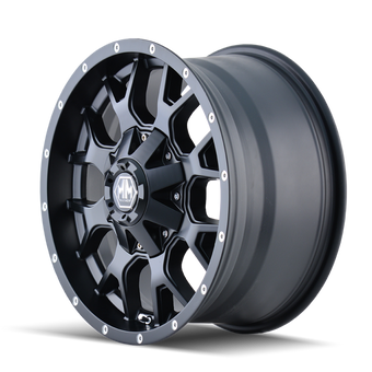 compare product Mayhem 8015 Warrior 20x9 / 8x180 BP / 18mm Offset / 124.1mm Hub Matte Black Wheel