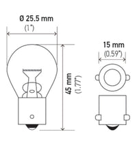 Hella Bulb 93 12V 13W BA15s S8 - My Store