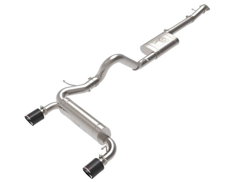 aFe 2021+ Ford Bronco L4 - 2.3L (t) / V6 - 2.7L (tt) Vulcan 3in. to 2.5in. SS Cat - Back - Carbon - My Store