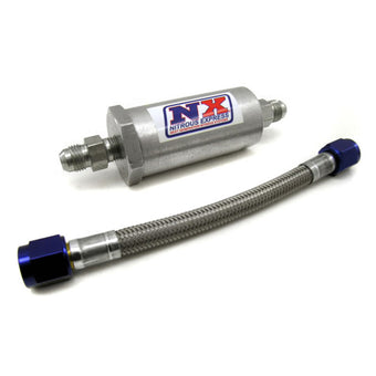 compare product Nitrous Express 4AN Pure-Flo N2O Filter & 7 Stainless Hose (Lifetime Cleanable)