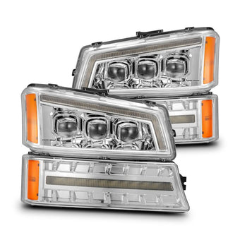 compare product AlphaRex 03-06 Chevy Silverado 1500/2500HD/3500HD/Avalanche Chrome NOVA LED Proj Headlights