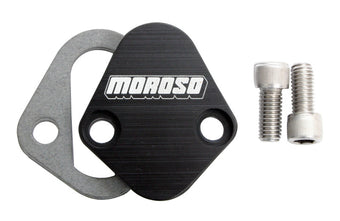 compare product Moroso Chevrolet Big Block/Chrysler 273-440/Ford Fuel Pump Block-Off Plate w/Gaskets - Billet Alum