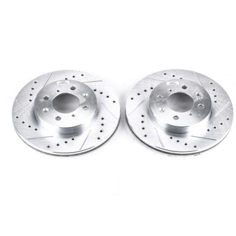 compare product Power Stop 97-05 Acura EL Front Evolution Drilled & Slotted Rotors - Pair