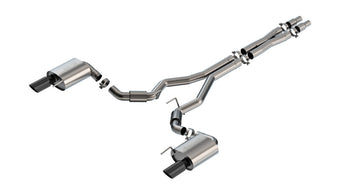 compare product Borla 2024 Ford Mustang GT 5.0L V8 w/o Active Exhaust S-Type Cat-Back Exhaust System - Black Chrome
