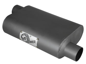 compare product aFe Scorpion Replacement Alum Steel Muffler 2-1/2in In/Out Baffled Offset/Offset 13inL x10inW x4inH