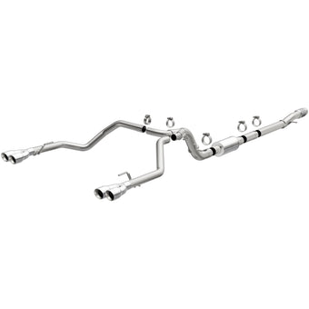 compare product MagnaFlow 2019 Chevrolet Silverado 1500 Quad Exit Polished Stainless Cat-Back Exhaust