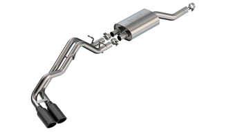 compare product Borla 2024+ Ford Ranger XLT S Type Catback System - Black Chrome