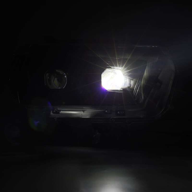 AlphaRex 10 - 13 Toyota 4Runner LUXX LED Proj Headlights Plank Style Alpha Black w/Seq Signal/DRL - My Store