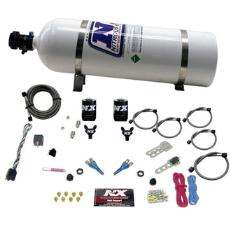 compare product Nitrous Express Dodge EFI Full Race Dual Nozzle Nitrous Kit (100-300HP) w/15lb Bottle
