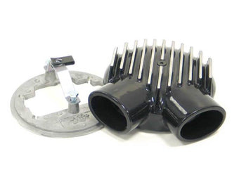 compare product K&N Universal Plenum 6.875in L x 5.75in Outer Dia - Black - Weber DGV Carburetor