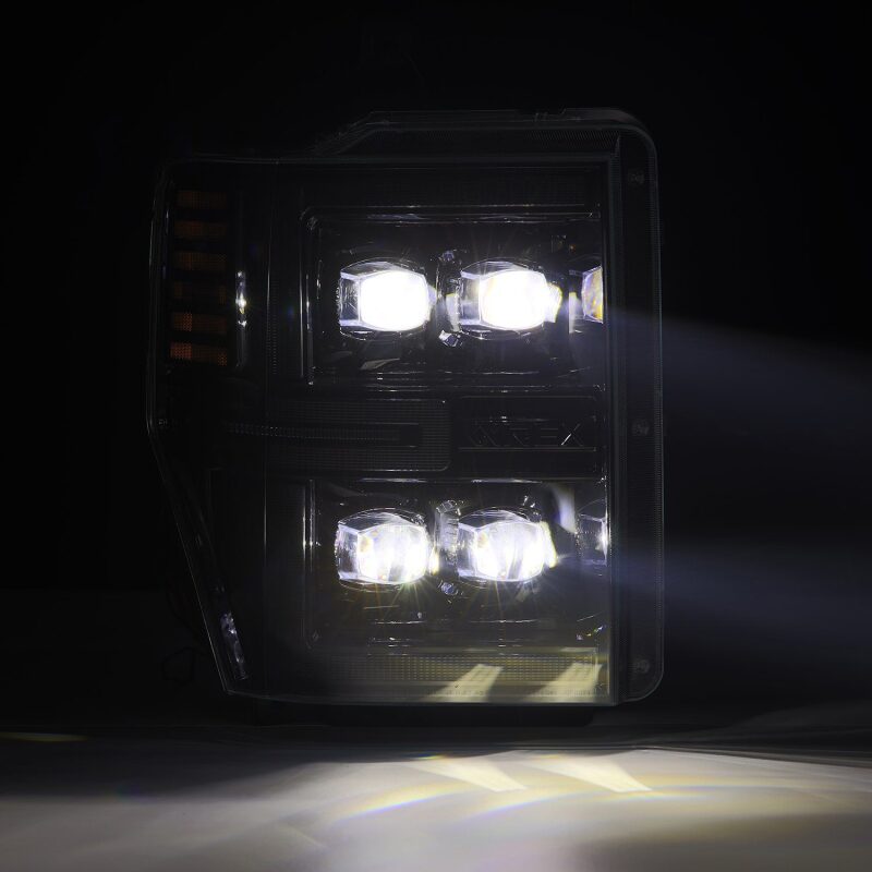 AlphaRex 08 - 10 Ford F250 - 550 NOVA - Series LED Projector Headlights Alpha - Blk w/Activ Light/Seq Signal - My Store