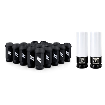 compare product Mishimoto Steel Locking Lug Nuts M14x1.5 20pc Set Black