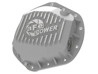 compare product aFe Street Series Rear Differential Cover Raw w/ Machined Fins 01-18 GM Diesel Trucks V8-6.6L (td)