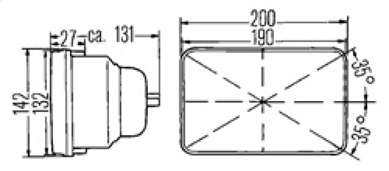 Hella Headlamp Insert Esh Fa Gn Mgs12 (Single) - My Store