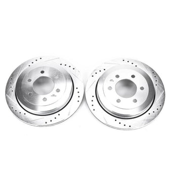 compare product Power Stop 07-17 Ford Expedition Rear Evolution Drilled & Slotted Rotors - Pair