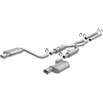 compare product MagnaFlow 11-12 Dodge Charger SRT-8 Hemi Dual Split Rear Exit Stainless Cat-Back Performance Exhaust