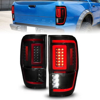 compare product ANZO 19-22 Ford Ranger Full LED Taillights w/ Lightbar Sequential Signal Black Housing/Smoke Lens