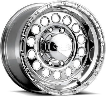 compare product Raceline 887 Rock Crusher 15x8in / 5x139.7 BP / -32mm Offset / 107.95mm Bore - Polished Wheel