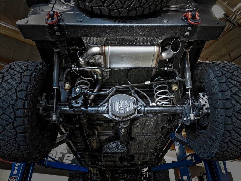 aFe MACH Force - Xp Hi - Tuck 3in 409 SS 18 - 20 Jeep Wrangler JL 2.0/3.6 Axle - Back Exhaust - My Store
