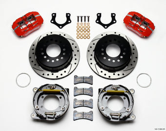 compare product Wilwood Dynapro Low-Profile 11.00in P-Brake Kit Drill-Red Mopar/Dana 2.50in Off w/Snap Ring Bearing