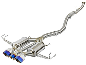 compare product aFe Takeda 3in 304 SS Cat-Back Exhaust w/ Blue Flame Tips 2017+ Honda Civic Type R I4 2.0L (t)