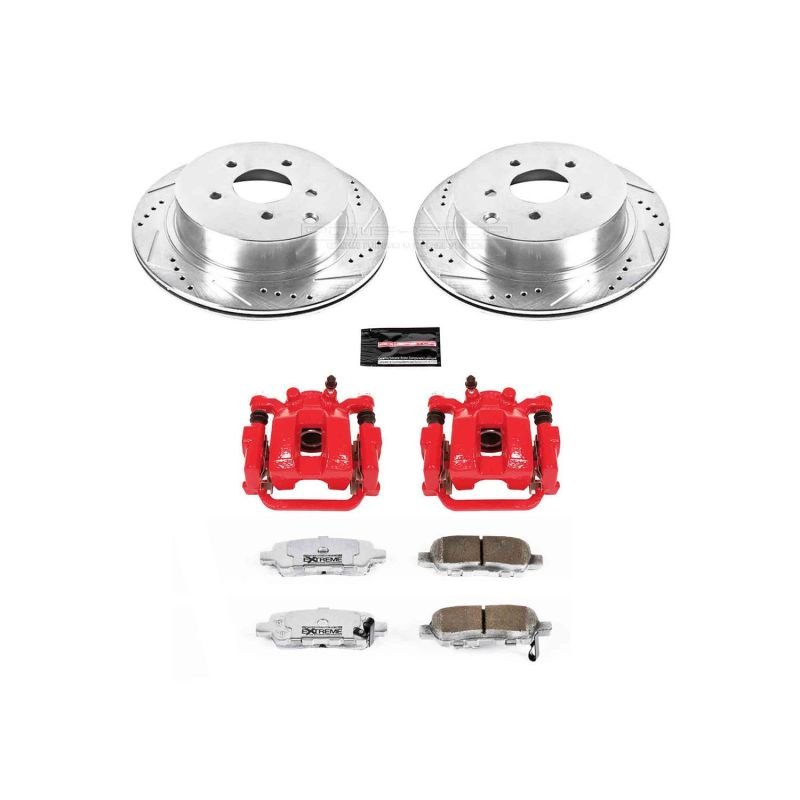 Power Stop 03 - 08 Infiniti FX35 Rear Z26 Street Warrior Brake Kit w/Calipers - My Store