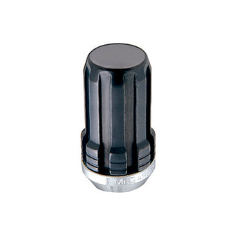 compare product McGard SplineDrive Lug Nut (Cone Seat) 1/2-20 / 1.60in. Length (Box of 50) - Black (Req. Tool)