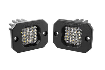 compare product Diode Dynamics Stage Series C1 LED Pod Sport - White Flood Flush RBL (Pair)