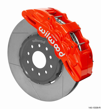 compare product Wilwood SX6R Front Brake Kit 14in GT Slotted Red 05-13 Chevy Corvette