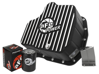 compare product aFe 011-16 GM Diesel Trucks V8-6.6L LML Engine Oil Pan Black POWER Pro Series w/ Machined Fins