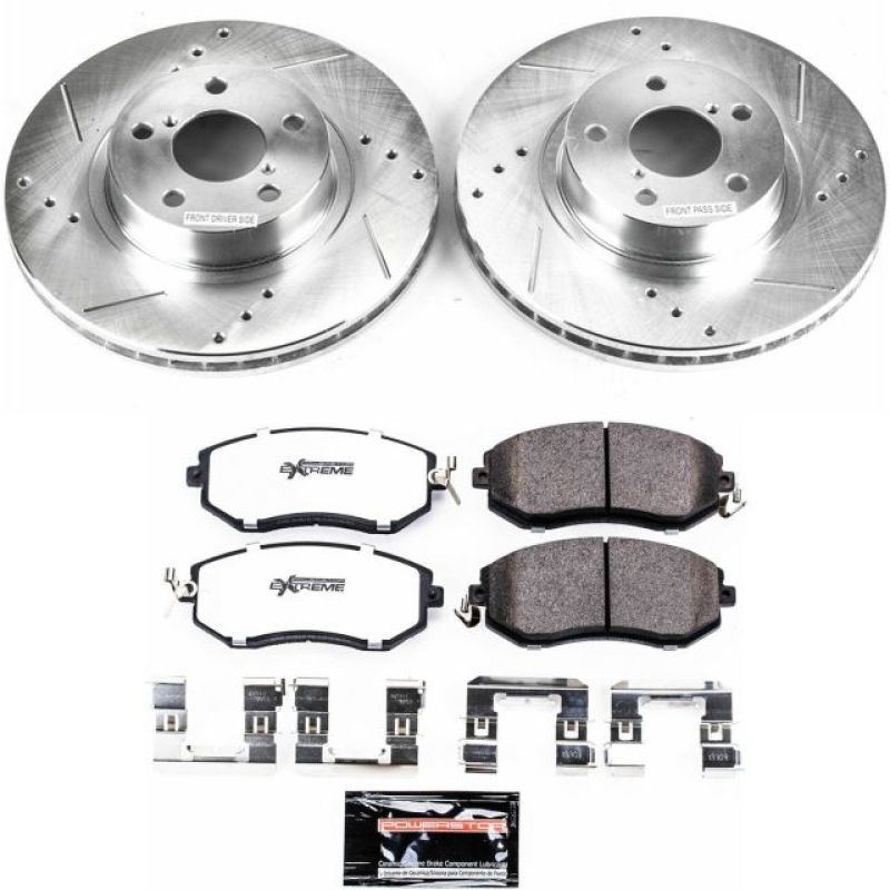 Power Stop 13 - 16 Subaru BRZ Front Z26 Street Warrior Brake Kit - My Store
