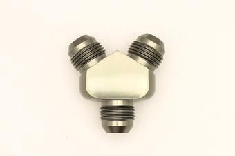 compare product DeatschWerks 8AN Male Flare + 8AN Male Flare To 8AN Male Flare Y-Block Fitting