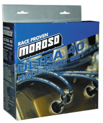 compare product Moroso Chevrolet Big Block Ignition Wire Set - Ultra 40 - Unsleeved - HEI - Crab Cap - Red